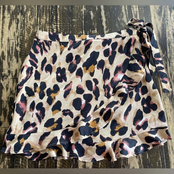 Nasty Gal Dresses & Skirts - NASTY GAL - Leopard Wrap Skirt - US 8 / Medium